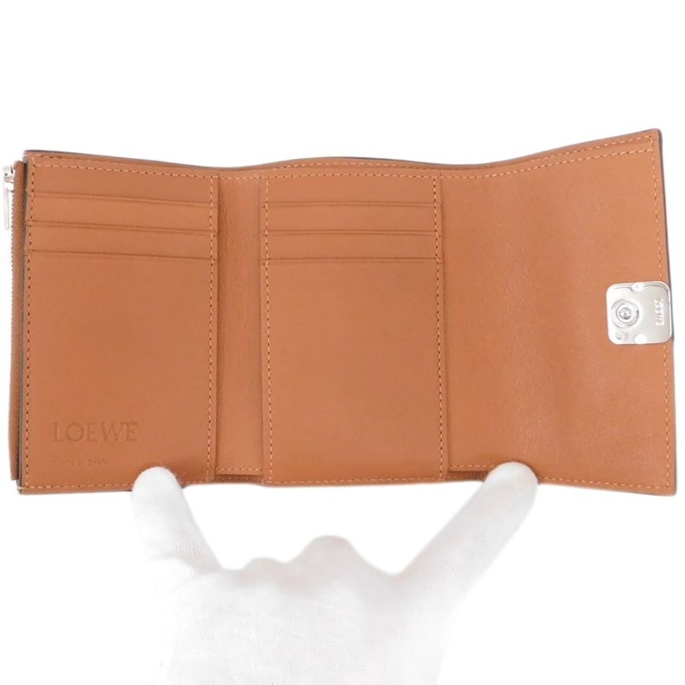 Loewe Wallet Vertical Brown Leather Anagram - Picture 9 of 9